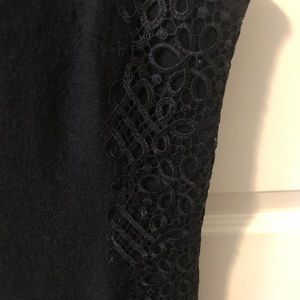 Banana Republic wool mix black dress